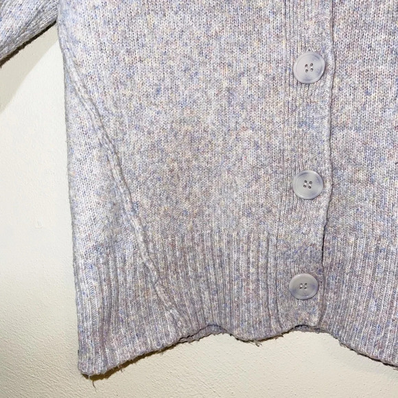 Rachel Zoe Light Purple Marled Button V-neck Sweater Cardigan Small Women’s - Picture 5 of 12